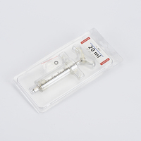Seringue d'injection vétérinaire de 20ml sans écrou Dose Seringue en acier plastique TPX pour usage animal