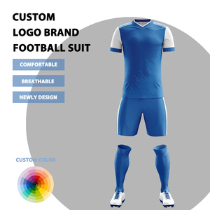 Tùy chỉnh của người đàn ông ngắn tay áo bóng đá đào tạo jersey tự động cắt đội bóng đá thiết kế đồng phục - Product Image 1