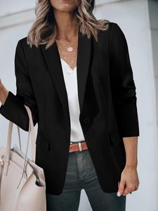 Womens Casual Blazers mở phía trước dài tay áo làm việc văn phòng phù hợp với áo khoác Blazer - Product Image 4