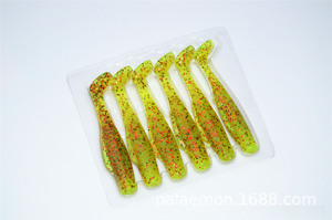 TOPIND, 6 uds. Por bolsa, ABS Multicolor señuelo de pesca, cebo suave de cola en T para anzuelo de lubina para pesca en Río y Lago - Product Image 6