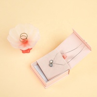 Vente en gros de petit emballage en carton rigide biodégradable kraft en papier boîte à tiroir coulissant de luxe personnalisée pour bijoux