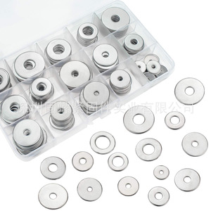 304 Stainless Steel Flat Washer Assortment Kit 200pcs Metric Size M3 M4 M5 M6 M8 M10 M12 Hardware Repair Parts - Product Image 2