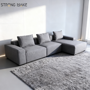 Divano letto ad angolo divani De Salon Canape Villa soggiorno mobili angolo divano componibile sezionale Chaise Lounge a forma di <span class=keywords><strong>L</strong></span> divano - Product Image 1