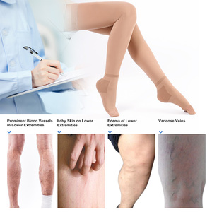<span class=keywords><strong>Bas</strong></span> de contention anti-embolie jetables, hauteur cuisse, unisexe, pour soutien post-chirurgical, <span class=keywords><strong>blanc</strong></span>, pour femmes et hommes - Product Image 3
