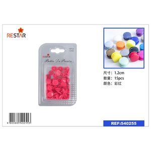 15 chiếc 20mm Nhựa ABS Nút Chụp Từ Kim Loại Nút Chụp May Thủ Công Nút Bấm Trang Trí Vật Dụng 8800885402553 - Product Image 1