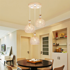 E27 Iron <strong>Ceiling</strong> <strong>Light</strong> <strong>3</strong> Heads Crystal Modern Painted 80 Customizable Surface Mounted Pendant Lamp 2-Year Warranty - Product Image 2