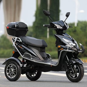 Tricycle Électrique 60V 1000W, Scooter à <span class=keywords><strong>3</strong></span> <span class=keywords><strong>Roues</strong></span> pour Adultes, Trike de Transport, Vitesse Élevée 30-50km/h, Double <span class=keywords><strong>Roues</strong></span> Arrière, Coffre Ouvert, Vente en Gros OEM - Product Image 3