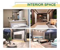 Casa Cápsula Prefabricada Ecológica Tipo Apple, Mini Vivienda con Estructura de Acero, Lista para Enviar, Uso Comercial y de Oficina