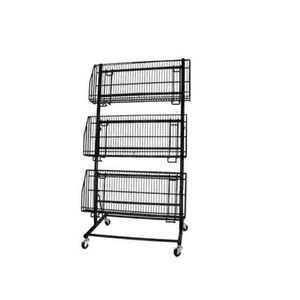 2 lớp tầng siêu thị cửa hàng bán lẻ khuyến mãi nước giải khát trái cây dây lưới kim loại kệ hiển thị lưới giá đứng - Product Image 2