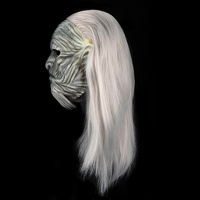 Masque de tête en plastique pour Halloween, inspiré de Game of Thrones, White Walker, Night King, White Ghost, pour adulte, accessoire de cosplay pour maison hantée