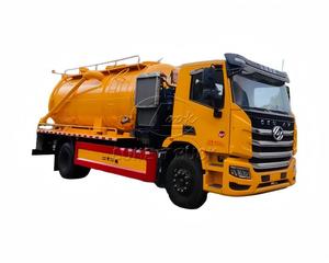 Camion d'aspiration à vide SAIC-1VECO HONGYAN 4x2 de 15 m³, moteur Yuchai 6 cylindres, nettoyage haute pression des égouts et aspiration des boues. - Product Image 1