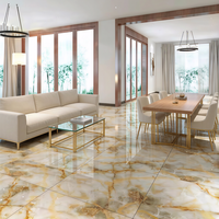 Vente directe d'usine Foshan, carreaux de sol en porcelaine brillante de marque HUANAI, motif marbre moderne 60x60cm, antibactériens, antidérapants, jade