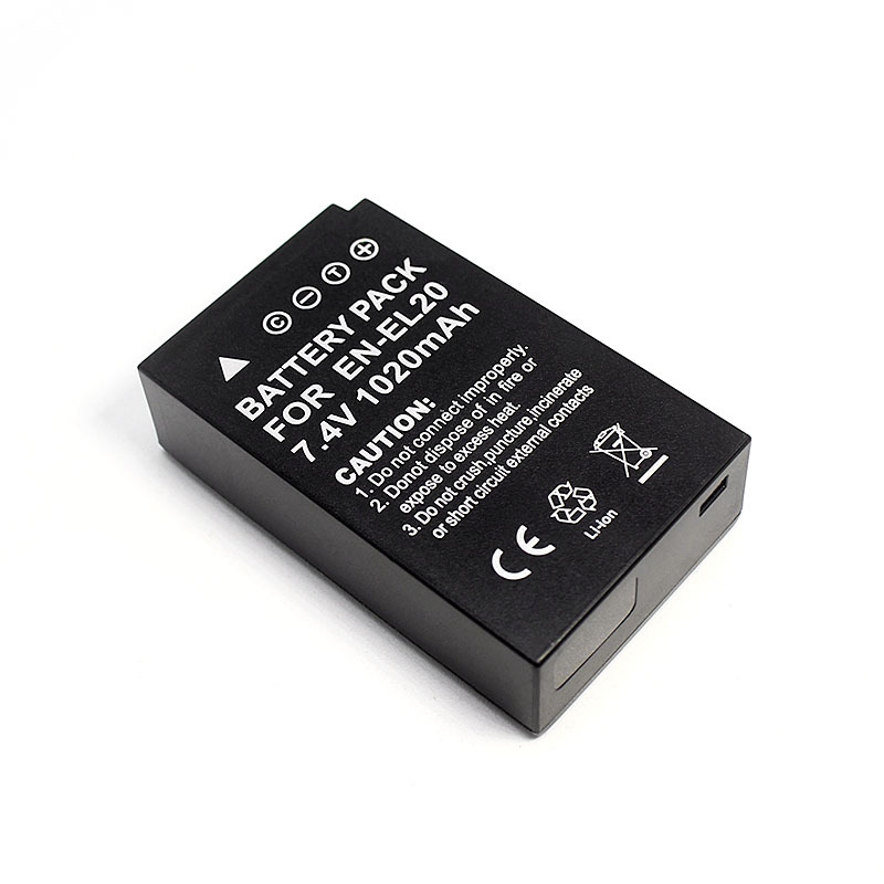 Batteria EN-EL20 Compatibile con Nikon 1 J1, 1 J2, 1 J3, 1 S1, Coolpix A