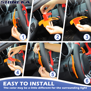 Gran oferta, cubierta de paleta de cambio de volante Interior multicolor para Ford <span class=keywords><strong>Mustang</strong></span> <span class=keywords><strong>2015</strong></span> + - Product Image 3