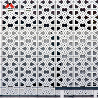 Panneau de revêtement de façade en aluminium découpé au laser sur mesure, panneau mural décoratif en métal perforé pour l'extérieur des bâtiments