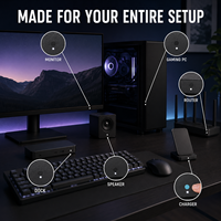 Bloqueurs de lumière LED thermoréactifs pour appareils électroniques, révèle la couleur au toucher, bloquent les reflets dérangeants, sans résidus, équipement de bureau pour le gaming.