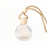 Bouteille vide de parfum pour voiture, diffuseur rond de 15 ml, pendentif décoratif, désodorisant pour voiture, vente en gros