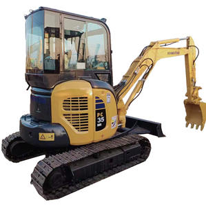 Mini pelleteuse sur chenilles Komatsu PC35MR d'occasion 5-8 tonnes avec composants de fonctionnement-Pompe à moteur Machines de construction d'occasion - Product Image 1