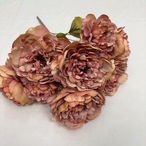 2025 meilleure vente pivoine soie pivoine bouquet fleurs artificielles fleurs bon marché pour la maison mariage fleurs décoratives - Product Image 4