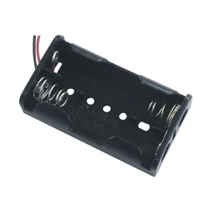 黑色引线2x1.5V 2节AAA电池保持器2 x AAA电池持有人