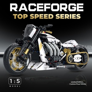 <span class=keywords><strong>Guli</strong></span> 60522 1:5 Moto Big Devil Blocs de construction à assembler de difficulté élevée Modèle de jouet pour garçons - Product Image 6