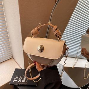 लोकप्रिय फैशन बनावट सिलाई मिनी लॉक बैग नई शैली महिलाओं काठी बैग - Product Image 2