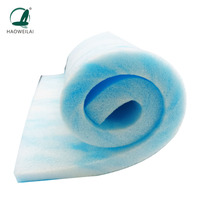 Matelas rouleau de mousse à mémoire de forme en bloc d'éponge en pu personnalisé en usine feuille de mousse de polyuréthane haute densité