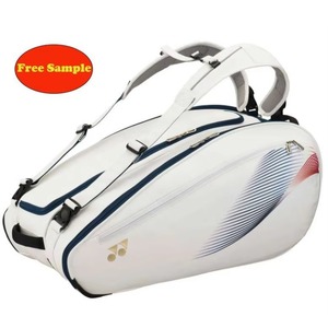 Échantillon gratuit 2024 Sac de sport personnalisé imperméable et anti-poussière pour raquettes de tennis, plage, badminton, pickleball, sac à dos en cuir - Product Image 1