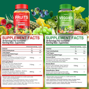 Gomitas de Superalimentos Vegetales OEM para Adultos - Alimento Saludable de Grado Alimenticio, Sabor Personalizado, Bienestar General, Suplemento de Vitaminas y Minerales para Recién Nacidos - Product Image 4