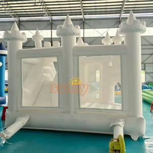 Structure gonflable commerciale combinée toboggan et château rebondissant pour enfants, idéale pour la location événementielle - Product Image 6