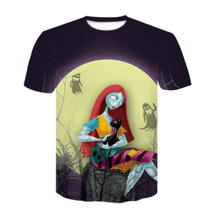Fitspi Nightmare Before Christmas Jack Halloween <span class=keywords><strong>T</strong></span> <span class=keywords><strong>Shirt</strong></span> film <span class=keywords><strong>Horror</strong></span> magliette Anime stampate in 3d uomo donna maglietta estiva - Product Image 3
