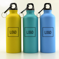 Bouteille d'eau en aluminium personnalisée HZ 500 ml, bouteille de sport pour l'extérieur, sublimation, Botella Aluminio