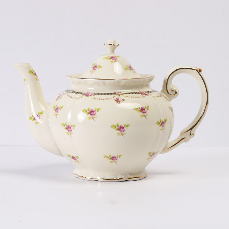 Cafetière dentelle bleue