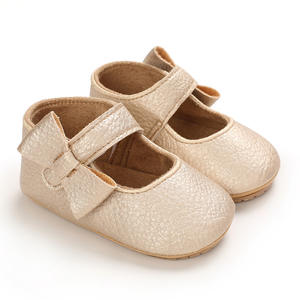 Primavera lazo nudo niño Prewalker infantil <span class=keywords><strong>goma</strong></span> con cordones niñas transpirable suave suela Prewalk Toddle princesa zapatos - Product Image 2