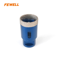 Foret à noyau de 33 mm de haute qualité, nouveau design, brasé sous vide, en forme de fleur, filetage Arix M14, pour carrelage, céramique, marbre, béton, granit