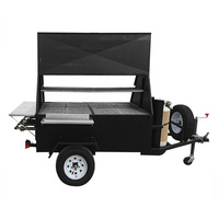 Remorque alimentaire mobile en acier inoxydable sur mesure, chariot à hot-dogs mobile pour les activités extérieures, montage et nettoyage faciles