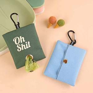Distributeur de sacs à déjections canines portable en toile pour extérieur, personnalisable avec LOGO, pour promotion et fournitures pour animaux de compagnie - Product Image 5