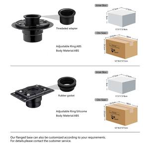 Base de Drenaje para Ducha Uni-Green para Tubos de 2 Pulgadas de Diámetro Exterior Instalación de Drenaje Lineal con Junta de Goma ABS - Product Image 6