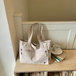 Grand sac en tissu 2026, nouveau sac fourre-tout pour le travail, les trajets quotidiens, sac à bandoulière décontracté pour étudiants, sac à main pour cours - Product Image 6