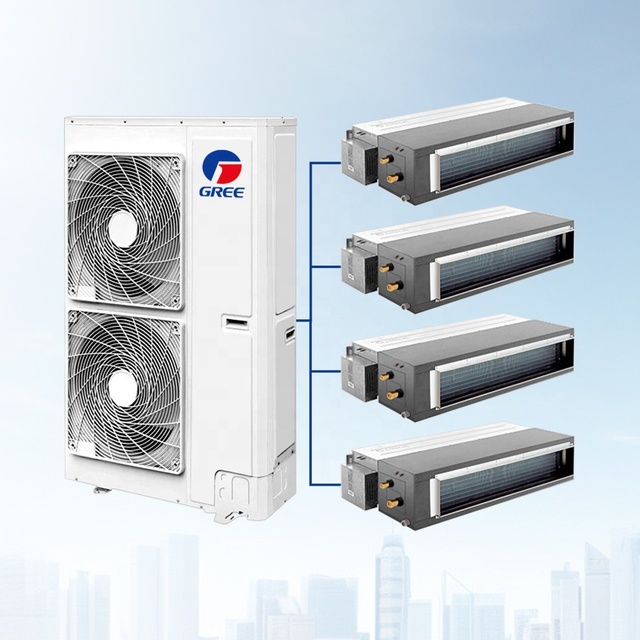 Gree Ultra Slim VRF Multi Split Central Air Conditioners 8-34KW Concealed Ducted Units Full DC Inverter Technology Energy
