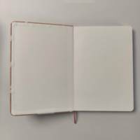 Carnet A5 en tissu de lin personnalisé avec couverture rigide et motifs brodés sur le thème du lapin, vente en gros