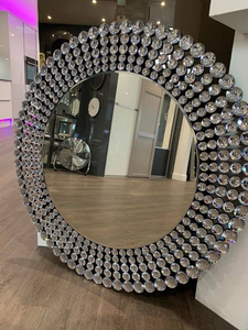 Bán Buôn Lớn Sắt Kim Loại Đóng Khung Đầy Đủ Chiều Dài Treo Hình Chữ Nhật Tường Gương Trang Trí Tường - Product Image 6