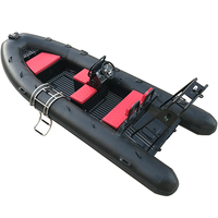 16ft Aluminium RIB 480 Coque Rigide Gonflable Hypalon Bateaux À Rames Gonflables À Vendre