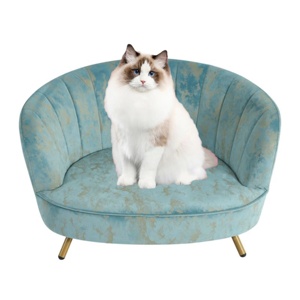 Cama redonda y elegante para mascotas, muebles duraderos para perros, sofá cama - Product Image 1