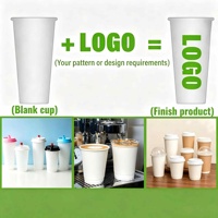 Porte-gobelets jetables pour café, thé, boissons chaudes, à emporter, porte-gobelets 1/2/4 pour livraison, porte-gobelets à emporter avec impression de votre logo