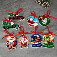 Ornement de Noël en céramique Ornement vierge de sublimation pour décorations