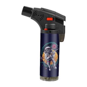 Vente en gros, Briquet torche Jet Slant personnalisé rechargeable coupe-vent avec logo cool pour cigarette - Product Image 2