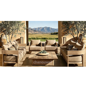 Conjunto de Sofá Individual de Madera de Teca Sólida de Buena Calidad, Muebles de Jardín para Patio Exterior, Juego Completo de Asientos para Uso en Exteriores - Product Image 5