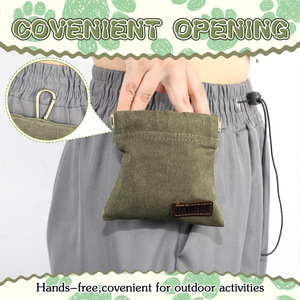 Bolsa de lona impermeable para premios de perros, manos libres, portátil, para entrenamiento, paseos y excursiones. - Product Image 3