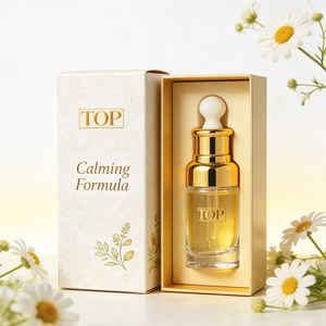 Bouteilles d'huile en verre rechargeables multi-spécifications (20/30/50 ml) - Bouchon compte-gouttes plat doré pour huiles cosmétiques et culinaires - Product Image 6